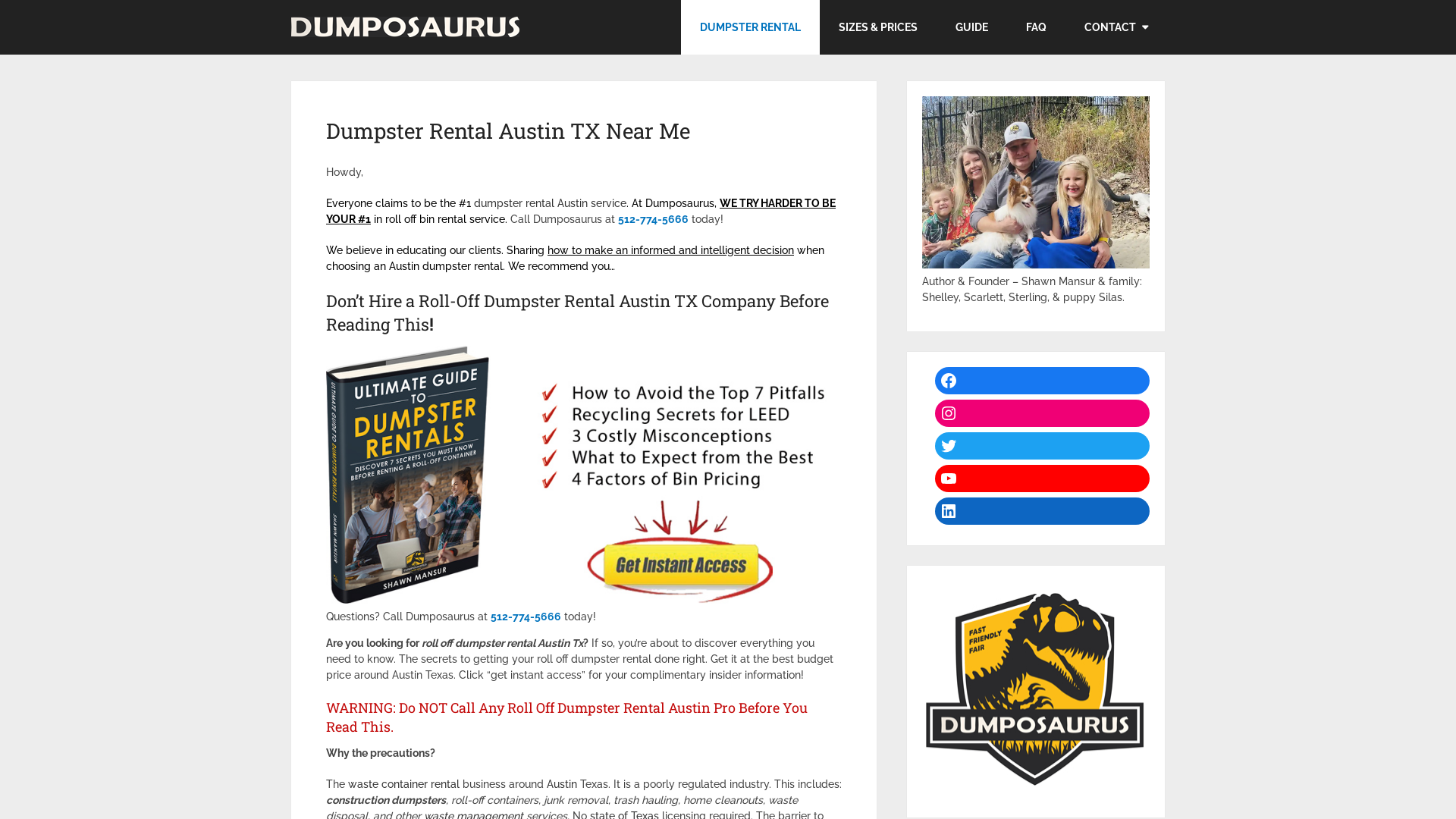 Dumposaurus Dumpsters & Rolloff